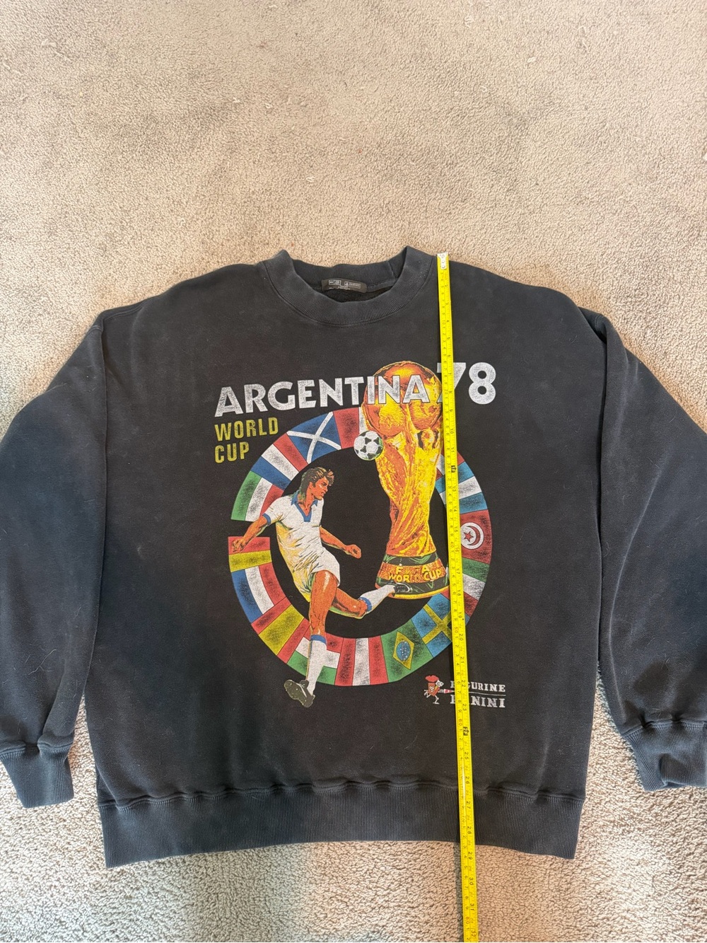 Panini Black Argentina 78 World Cup Graphic Crewneck